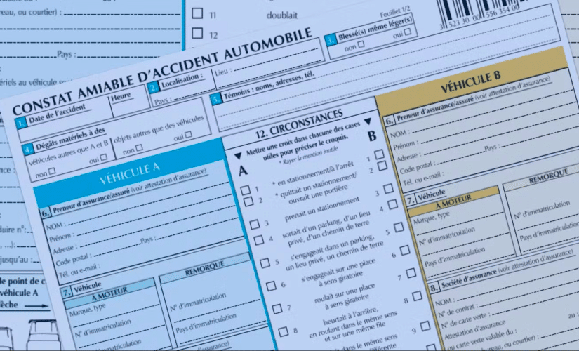 Comment remplir un constat amiable en cas d’accident de voiture ?